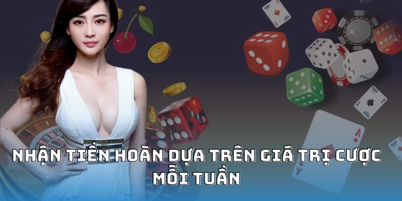 Nhận tiền hoàn dựa trên giá trị cược mỗi tuần ok9