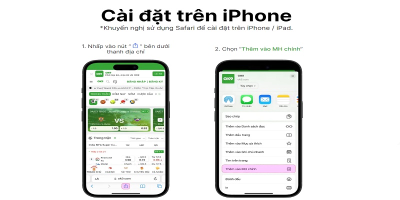 Chi tiết cách cài app OK9 cho IOS